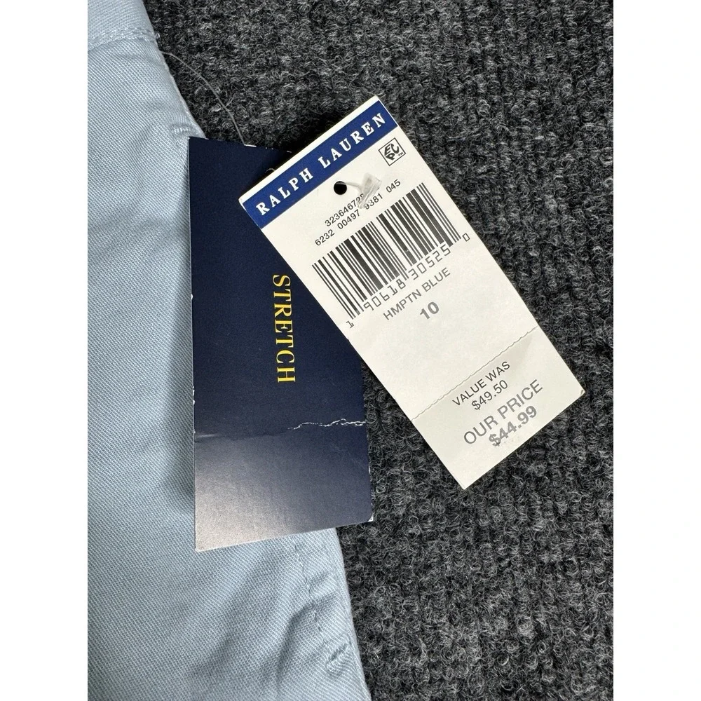 Ralph Lauren Polo Chino Pants Girls NWT 10 Hampton Blue